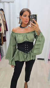CAMICIA ELETTRA  VERDE